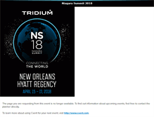 Tablet Screenshot of niagarasummit.com